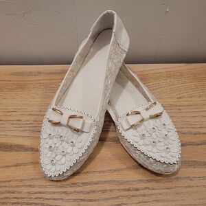 Elegant White Women's Loafers